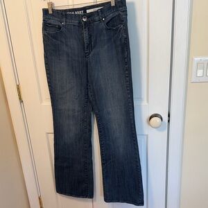 DKNY Houston Dark Blue Boot Cut Wide Leg Jeans Size 10